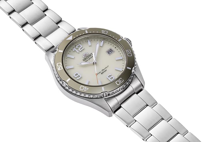 ORIENT Mako SOLAR Powered RN-WJ0003S Men's Ivory - Discovery