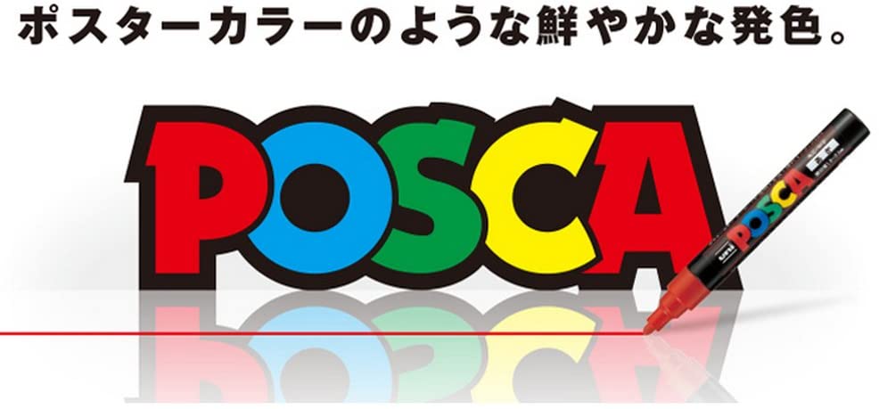 Mitubishi Aqueous Pen Posca Fine Character Round Core 15 Colors PC3M15C -  Discovery Japan Mall