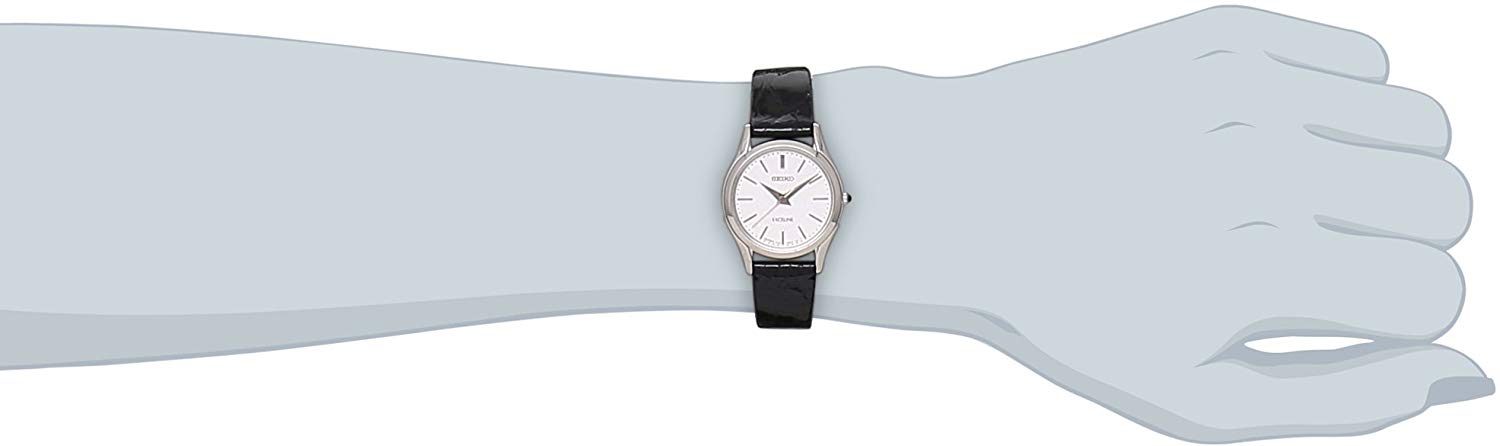 SEIKO EXCELINE quartz sapphire glass inner non-reflective coating