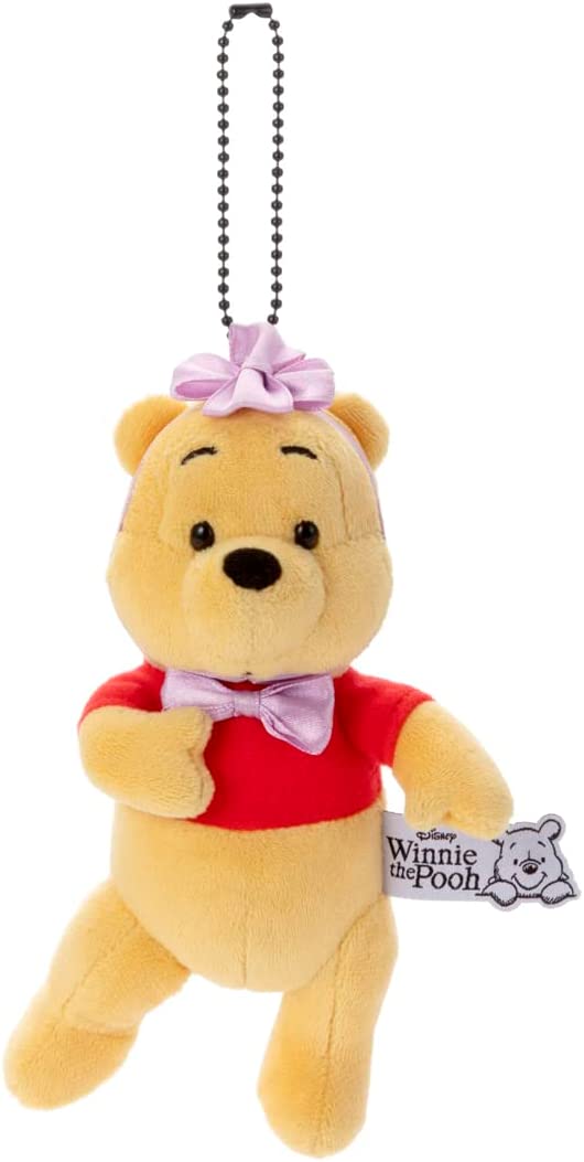 Disney Character Costume Series Ball Chain Mascot Winnie the Pooh (Ribbon)  Height Approx. 16cm - Discovery Japan Mall