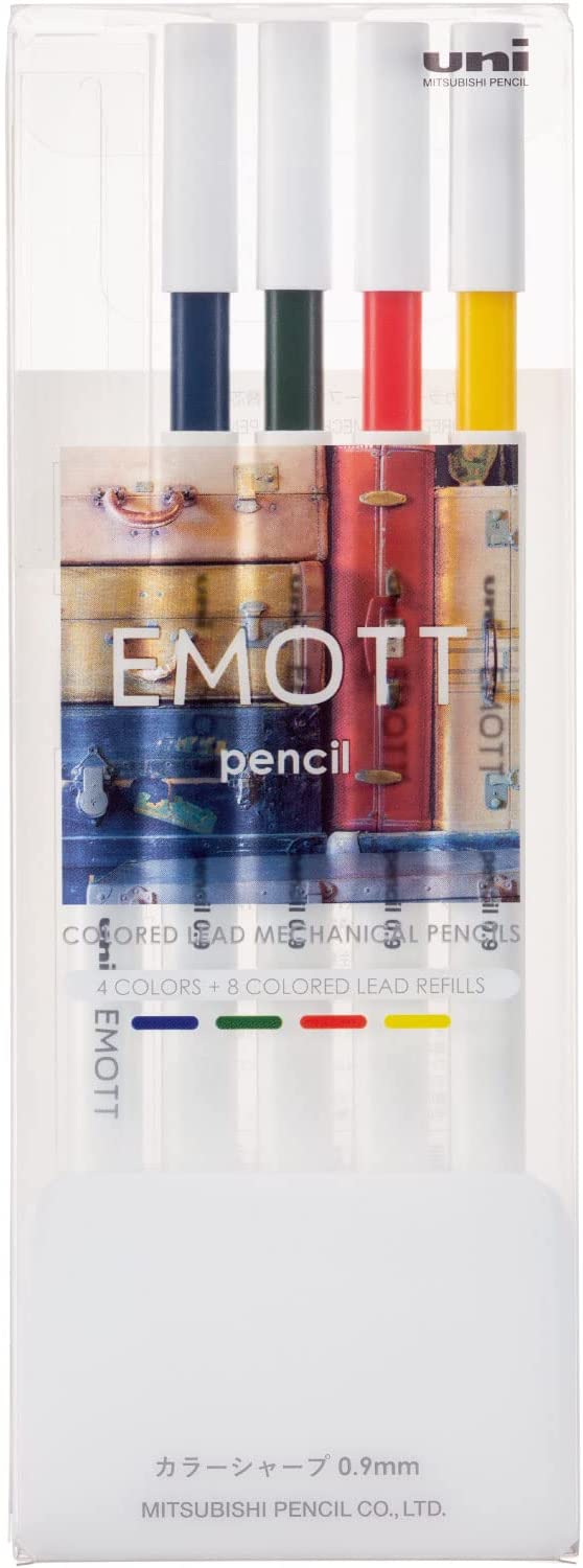 Colored Pencil Review: Uni EMOTT Color Mechanical Pencils - The