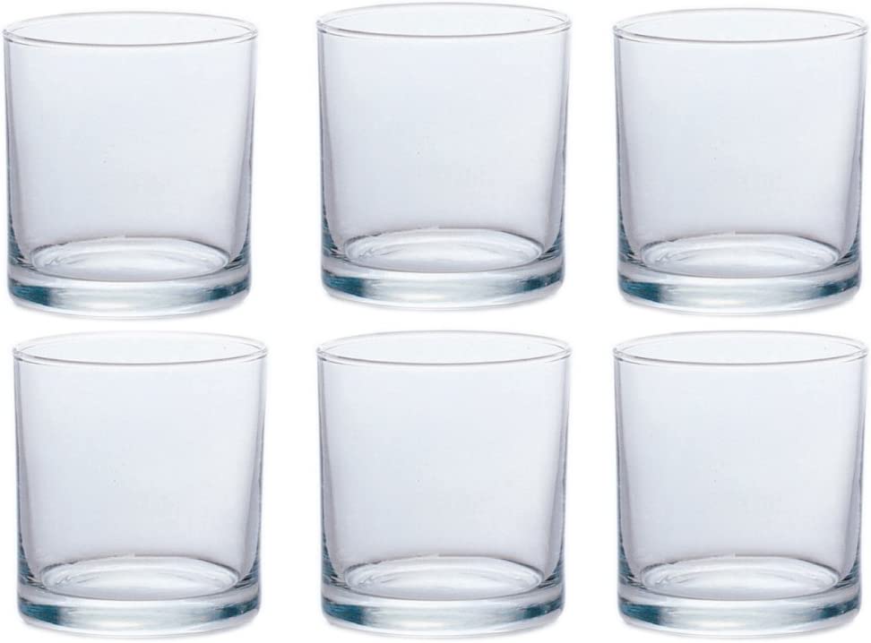 Aderia Rocks Glass Straight Old 245ml Set of 6 (On the Rocks/Old Glass