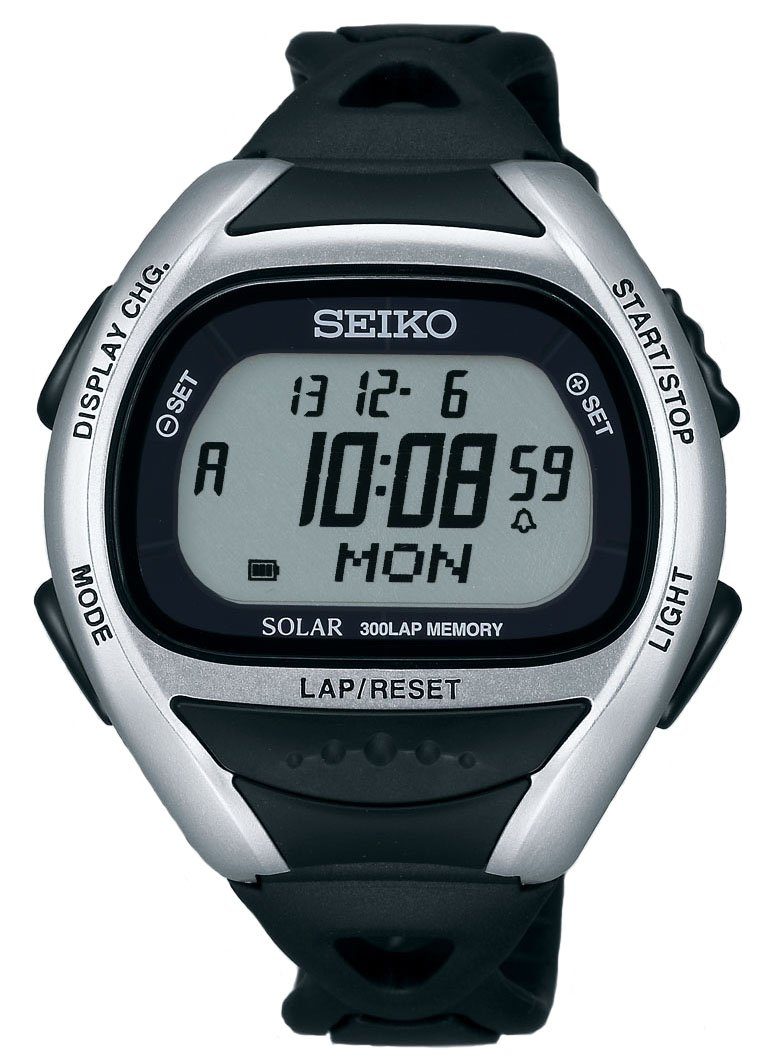 SEIKO Super Runners Solar Silver x Black SBEF013 - Discovery Japan Mall