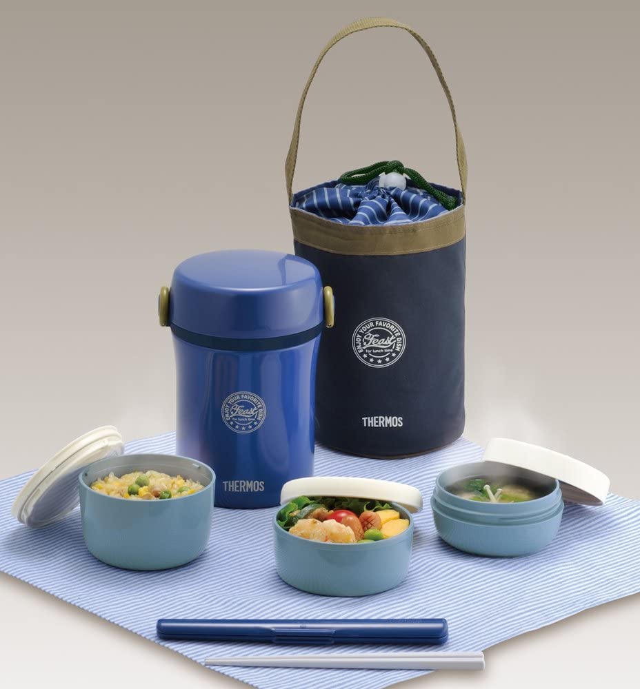 Thermos replacement parts for fresh lunch box (DSA-600W) lid packing set  blue - Discovery Japan Mall