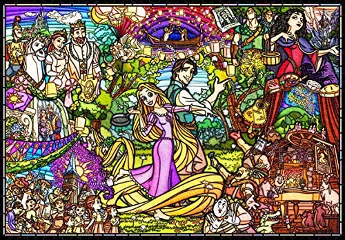 51x73.5cm Disney Stained Glass Jigsaw Puzzle 1000P Little Mermaid Story 