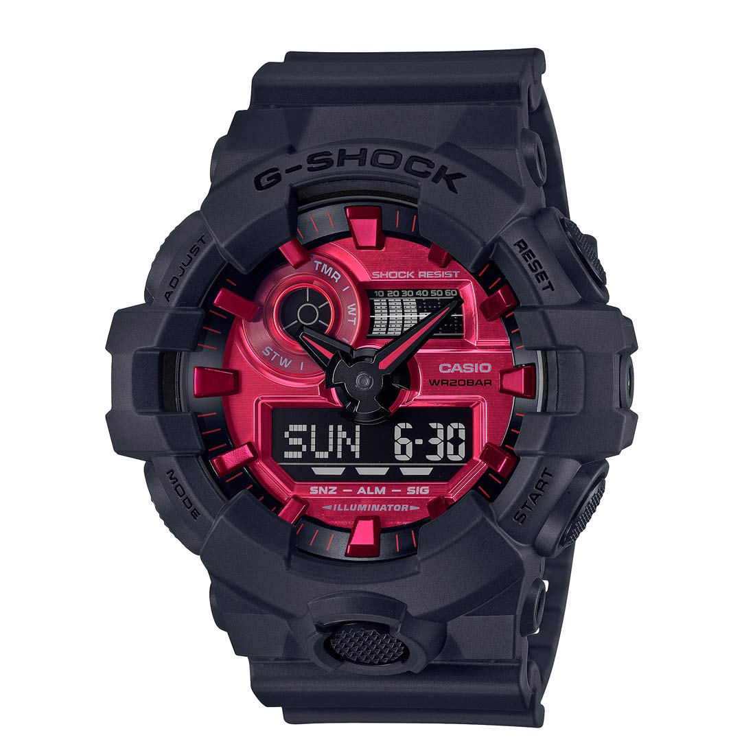 CASIO G SHOCK Black and Red Series GA 700AR 1AJF Men Discovery