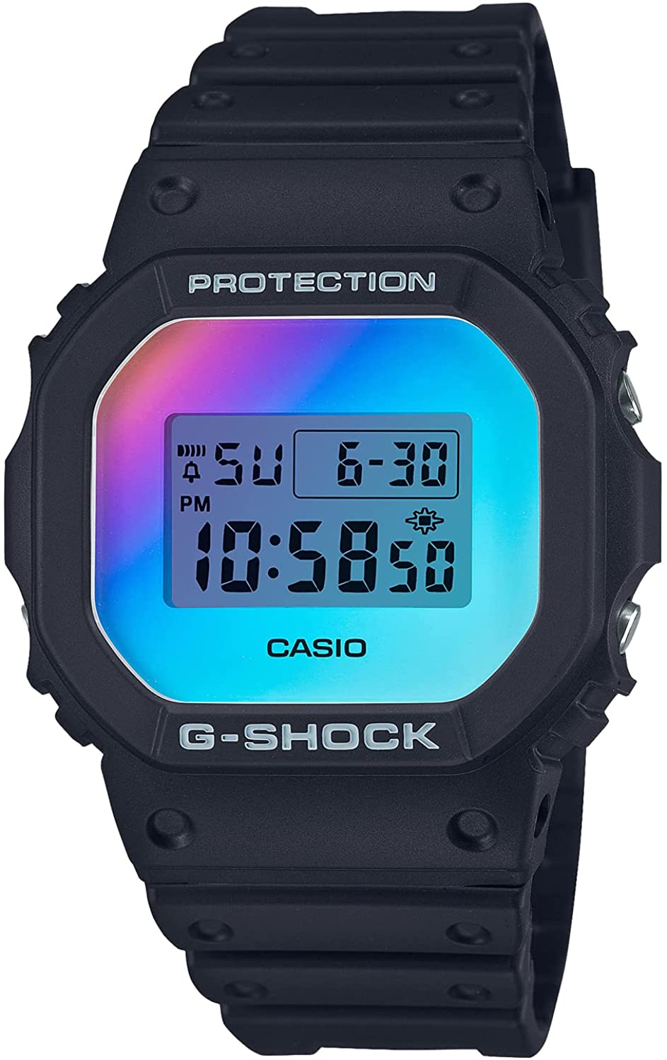 G-SHOCK Iridescent Color Series DW-5600SR-1JF Men's Black -Discovery Japan  Mall