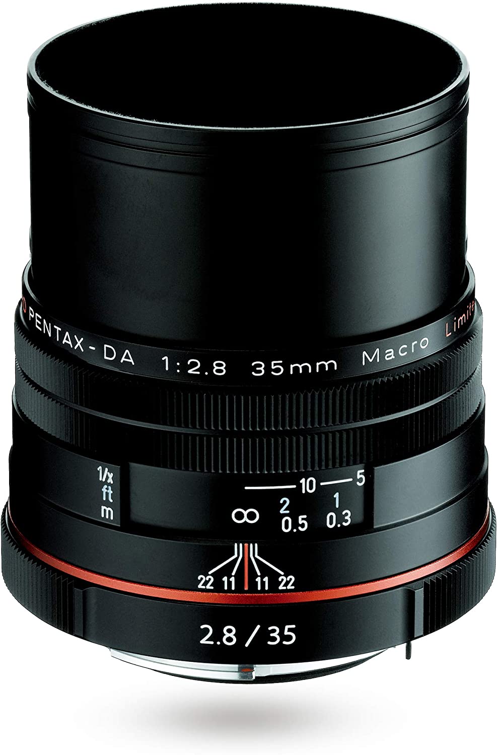 HD PENTAX-DA 35mmF2.8 Macro Limited Black 1x macro standard lens, DA limited  lens series, machined aluminum body, compact and lightweight design, APS-C  exclusive design, HD coating, with in-body image stabilization mechanism  PENTAX