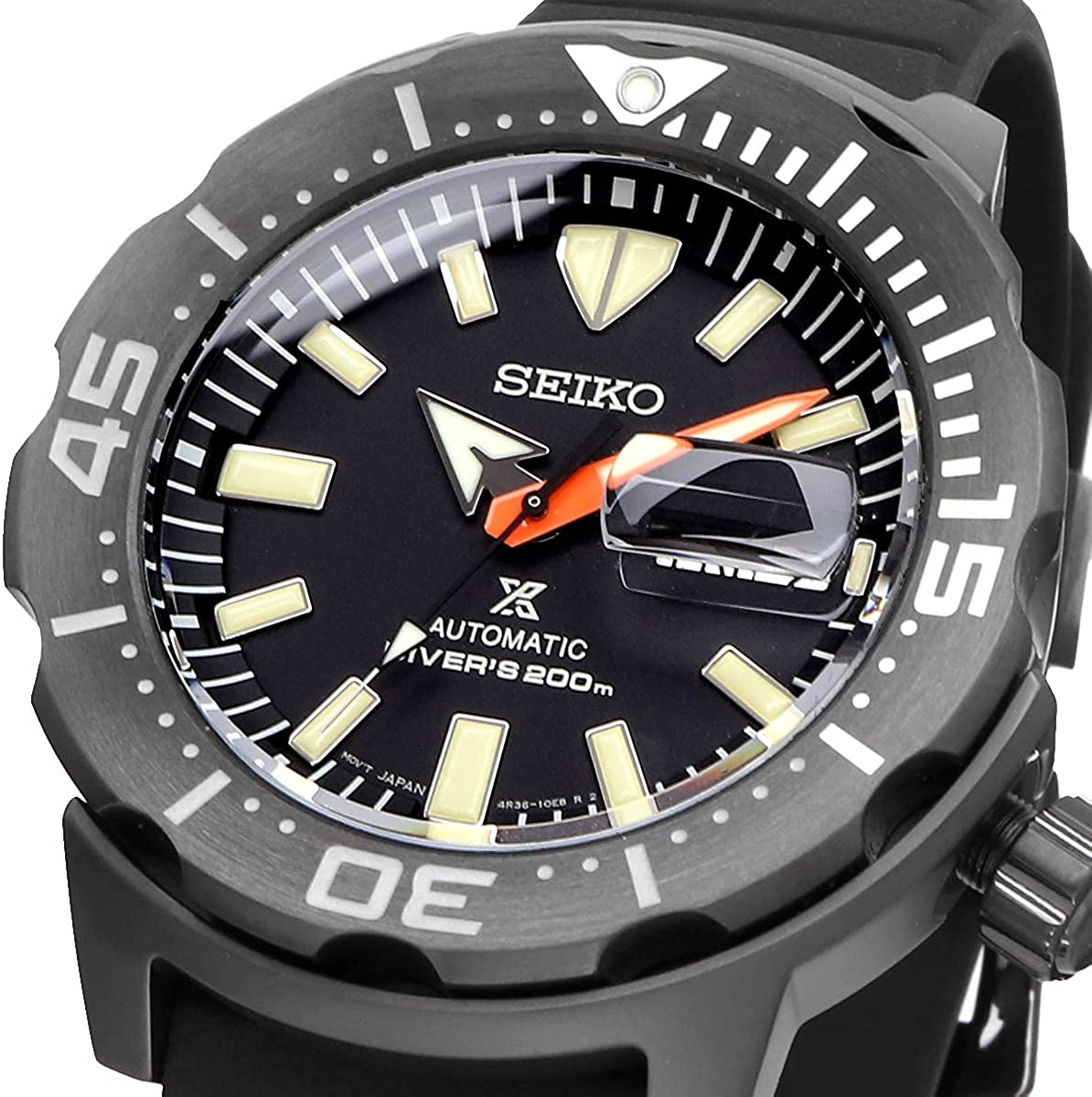 SEIKO Watch PROSPEX Mechanical Automatic Winding The Black Series Limited  Edition Automatic MONSTER Diver s 200m Black Series Limited Model Monster  Divers SRPH13 Men's Overseas Model (Parallel Import) - Discovery Japan Mall