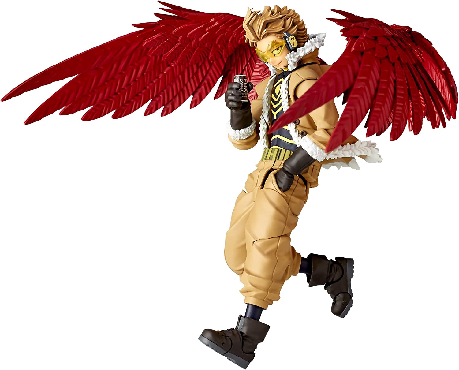 Kaiyodo figure complex AMAZING YAMAGUCHI HAWKS Hawks about 155mm ABS & PVC  painted action figure Revoltech Beige - Discovery Japan Mall