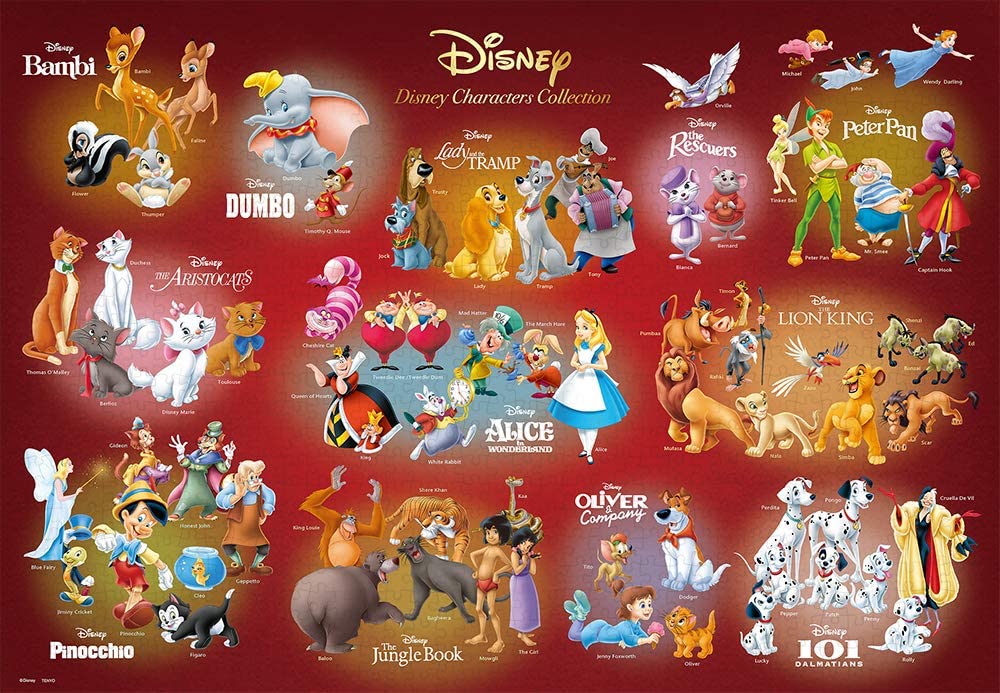 NUOVO Disney Puzzle 1000 PEZZI memorabili parole 51x73.5cm F/S dal Giappone 