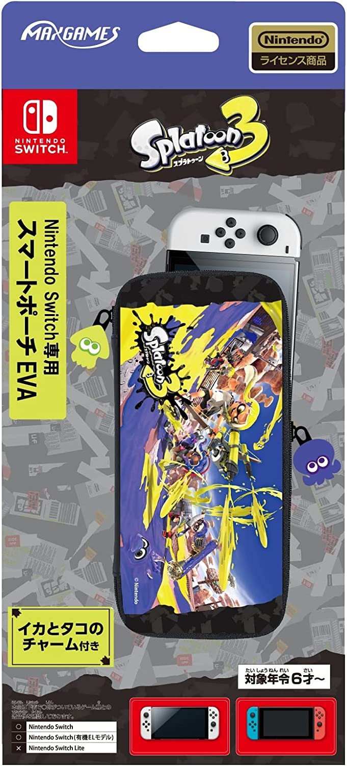 Nintendo Licensed Product] Pouch EVA Splatoon 3 A Pattern for Nintendo Switch - Discovery Mall