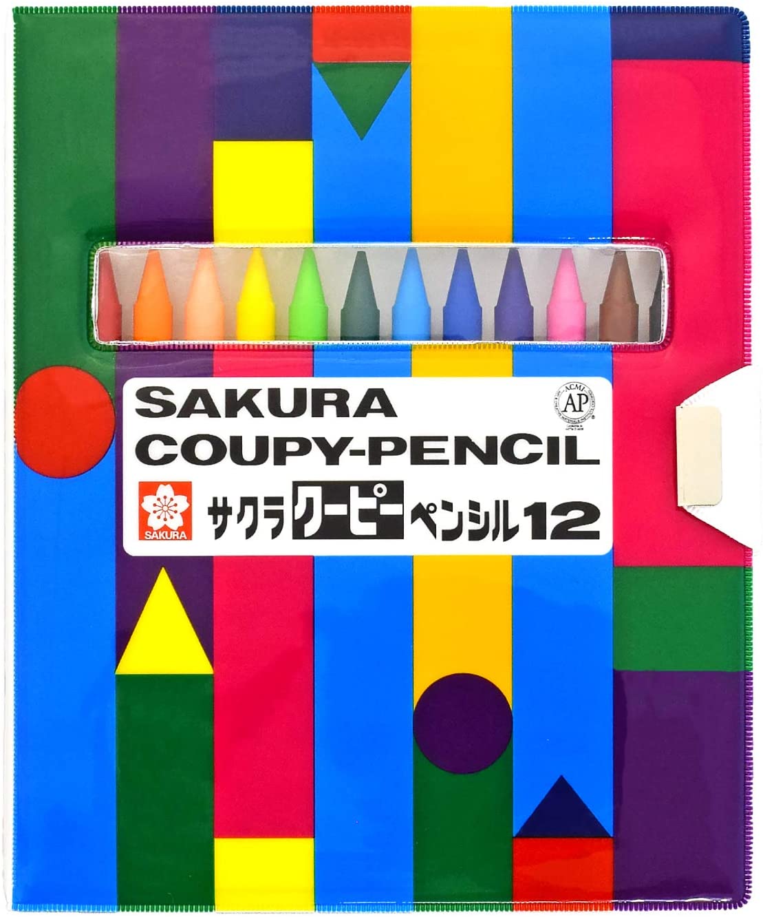Sakura Coupy pencil 12 color Japan crayon