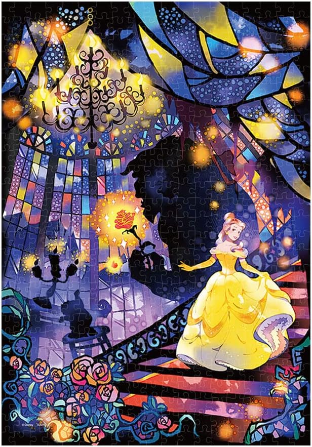 500 Piece Jigsaw Puzzle Disney Hearts of Two (Beauty and the Beast) Gyutto  Series (Stained Art) (25x36cm) - Discovery Japan Mall