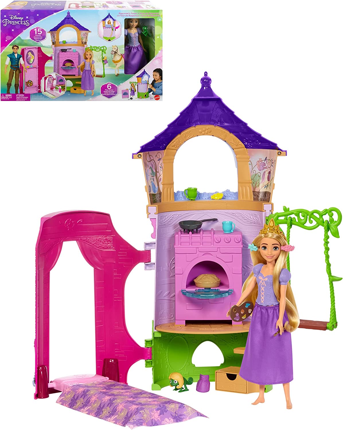 Disney (Disney) / Disney Princess (Disney Princess) Rapunzel (Touno  playset) Dress-up doll/tower House, with accessories 3 years old ~ HLW30 -  Discovery Japan Mall