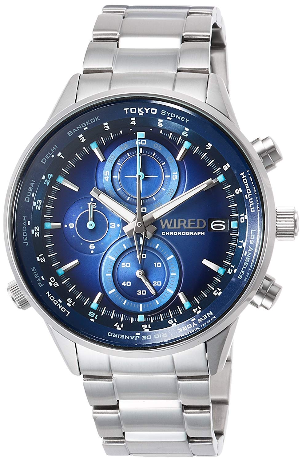 SEIKO Watch Wired Chronograph Blue Dial AGAW449 Men's Silver - Discovery  Japan Mall