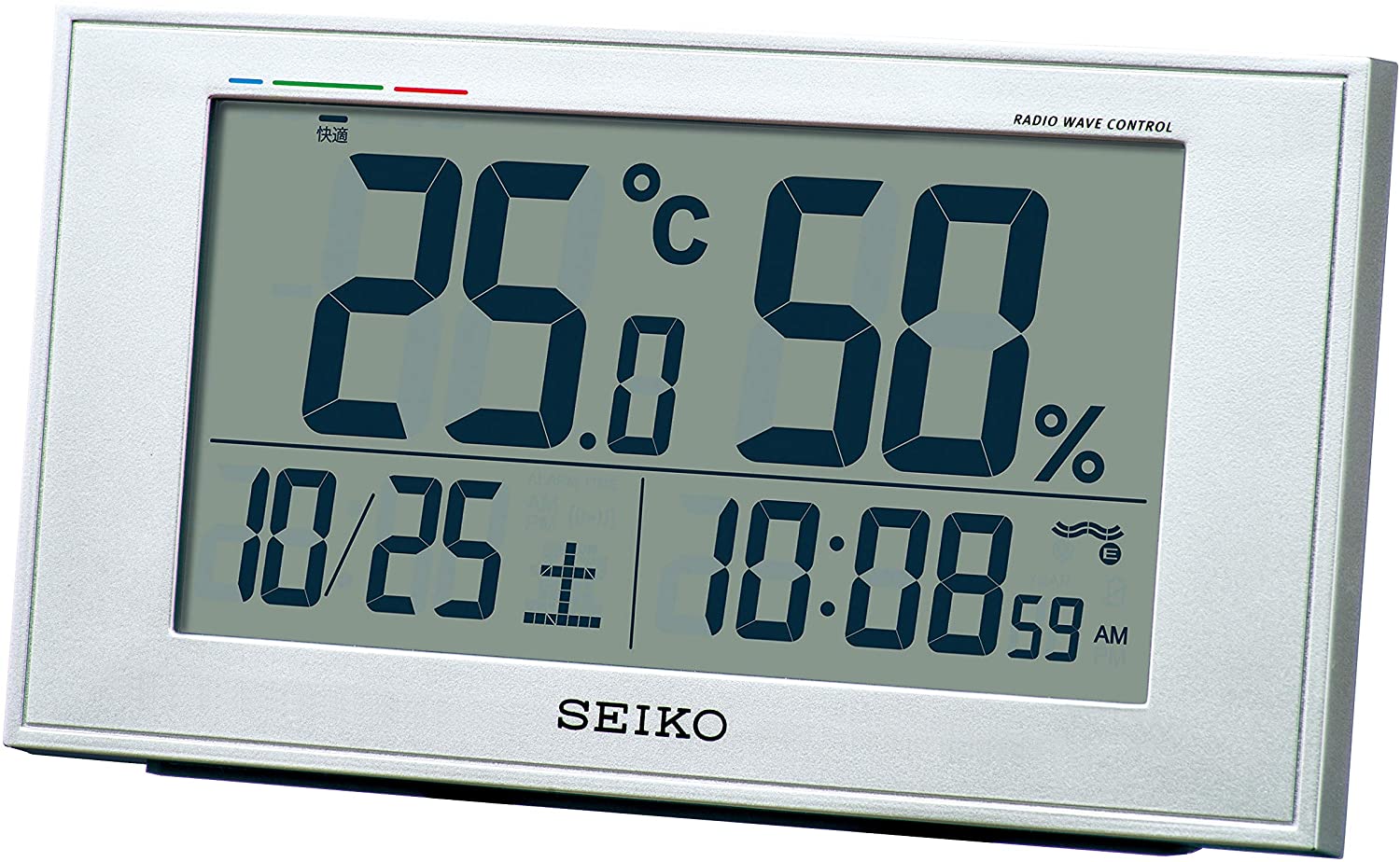 SEIKO CLOCK Wall clock Table clock Both Radio wave digital calendar SQ424W 