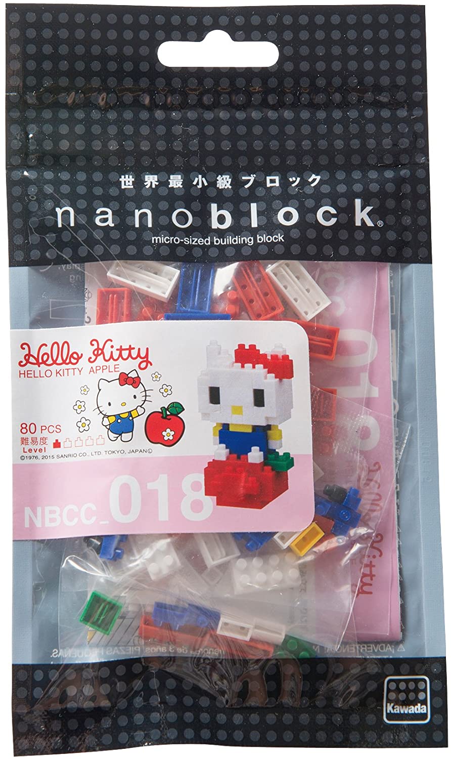 nanoblock NBCC_018 Hello Kitty Apple 