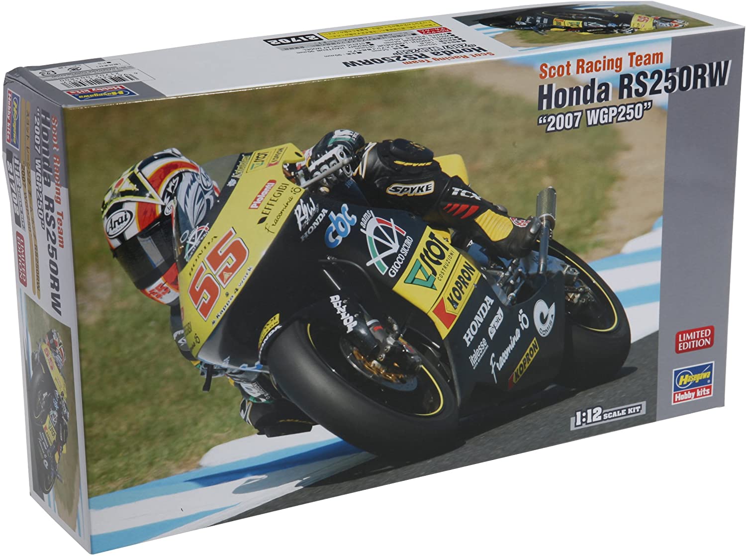1:12 Scale Models Hasegawa 1:12 Scale Honda RS250RW Motorcycle