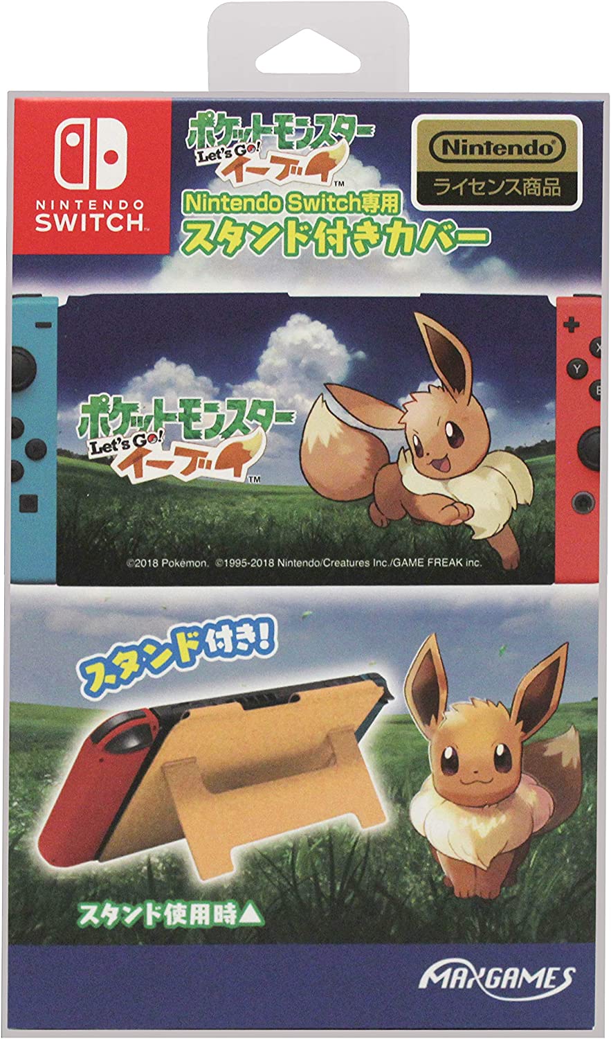 Cover with Stand for Nintendo Switch Pokemon Lets Go! Eevee - Discovery  Japan Mall