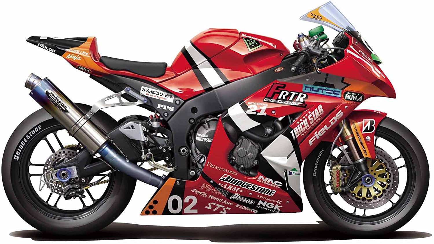 FUJIMI 1/12 Bike Series SPOT EVA RT No. 2 Trickster FRTR