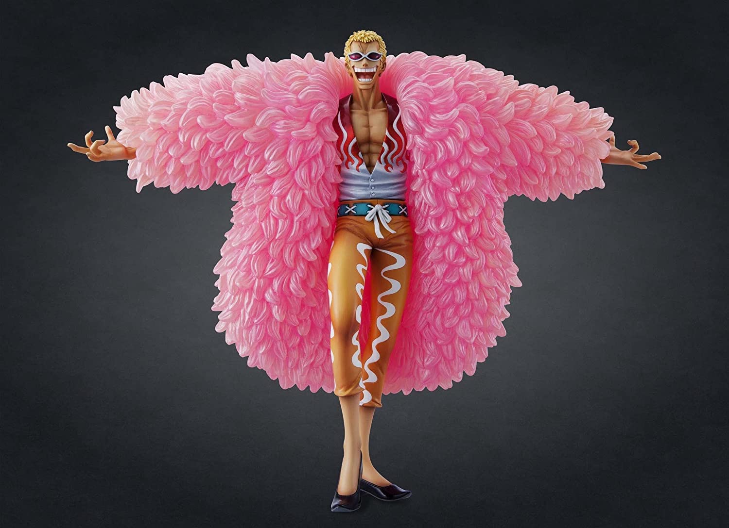 Uma peça donquixote doflamingo óculos de sol cosplay acessórios óculos