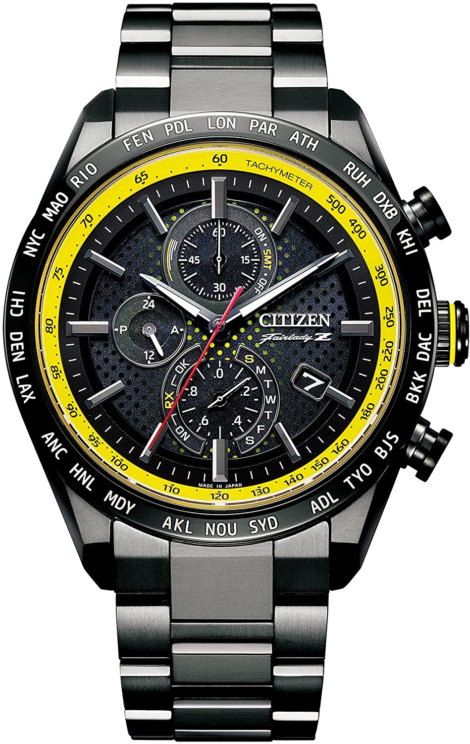 Citizen Exceed GPS CC3054-55B JDM sapphire crystal titanium case and  bracelet