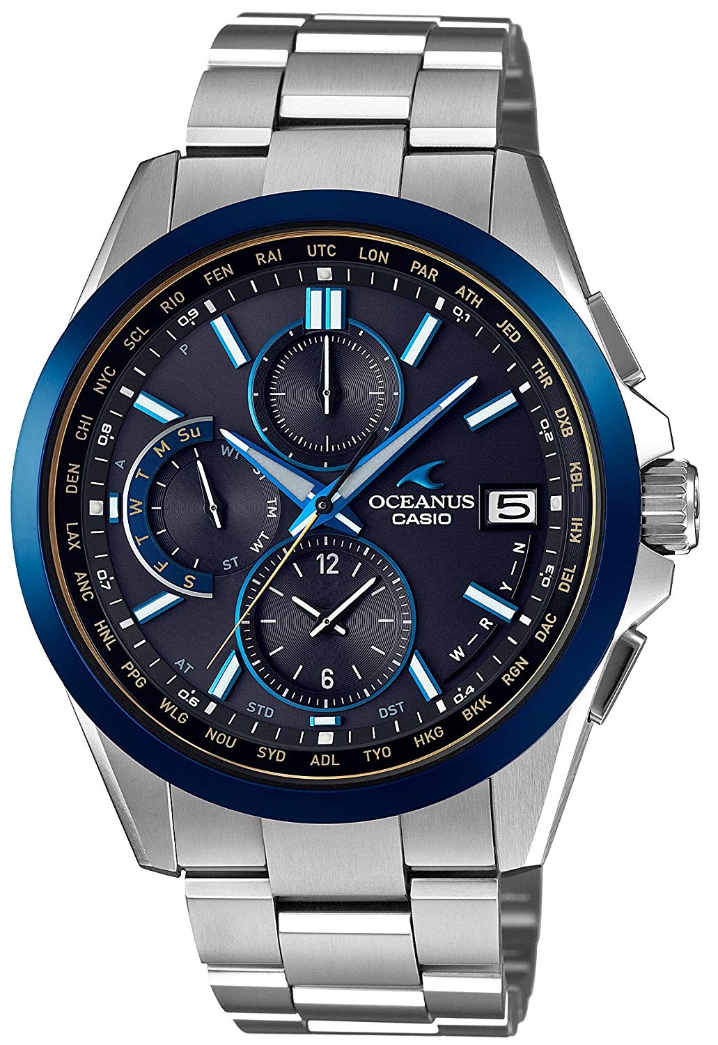 CASIO Oceanus Classic Line Black Marble Radio Wave Solar OCW-T2600G ...