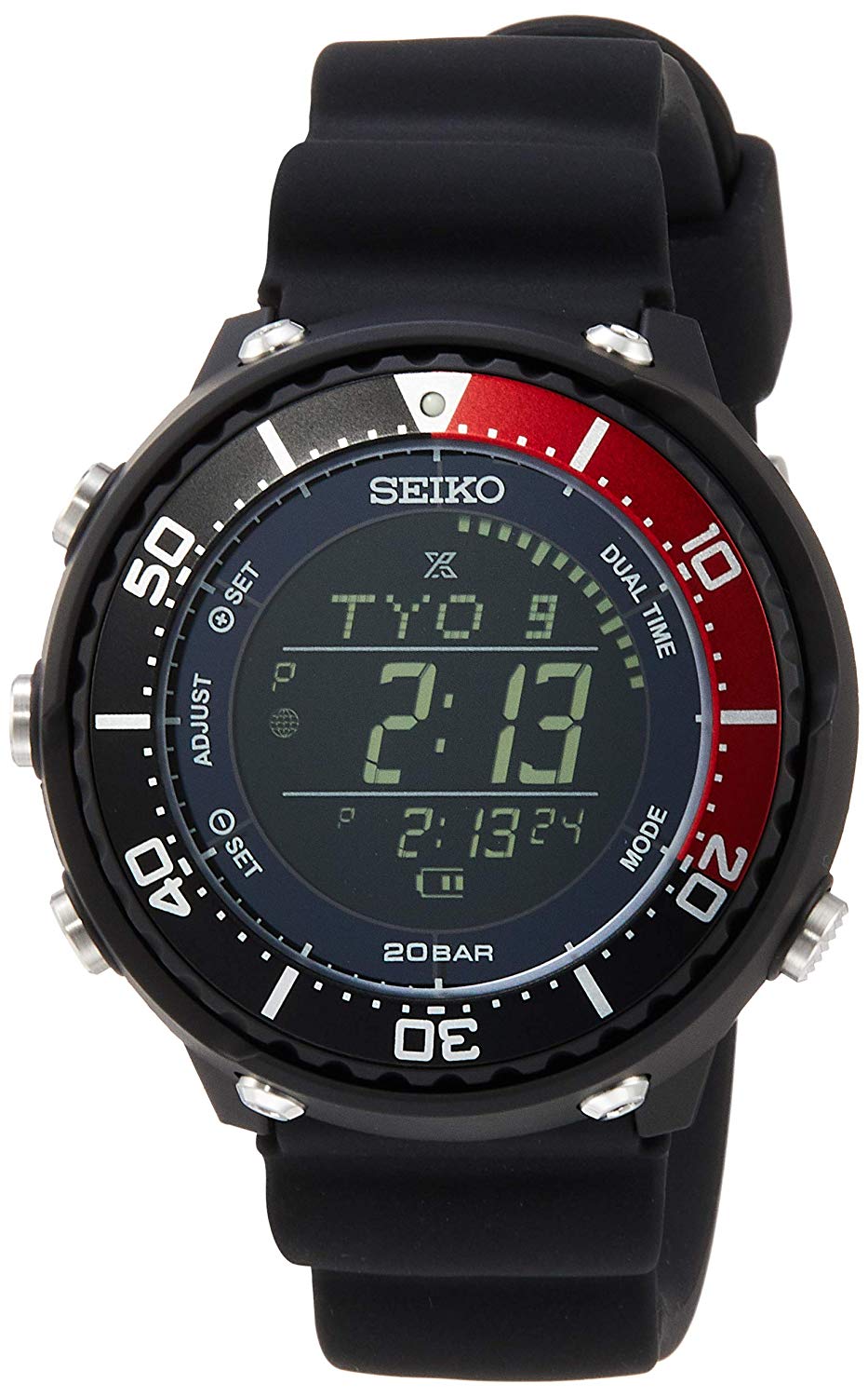 SEIKO PROSPEX field master LOWERCASE produce model solar digital daily life strengthening waterproofing 20 atm SBEP027Men s black Discovery Japan Mall