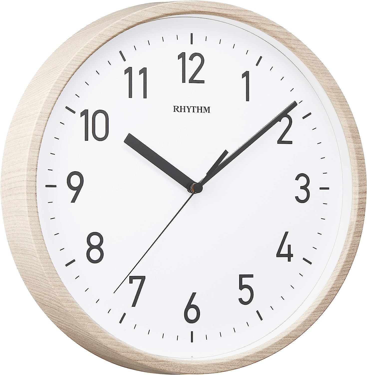 Rhythm Radio Clock Wall Clock Standard Style 144 Continuous Second Hand