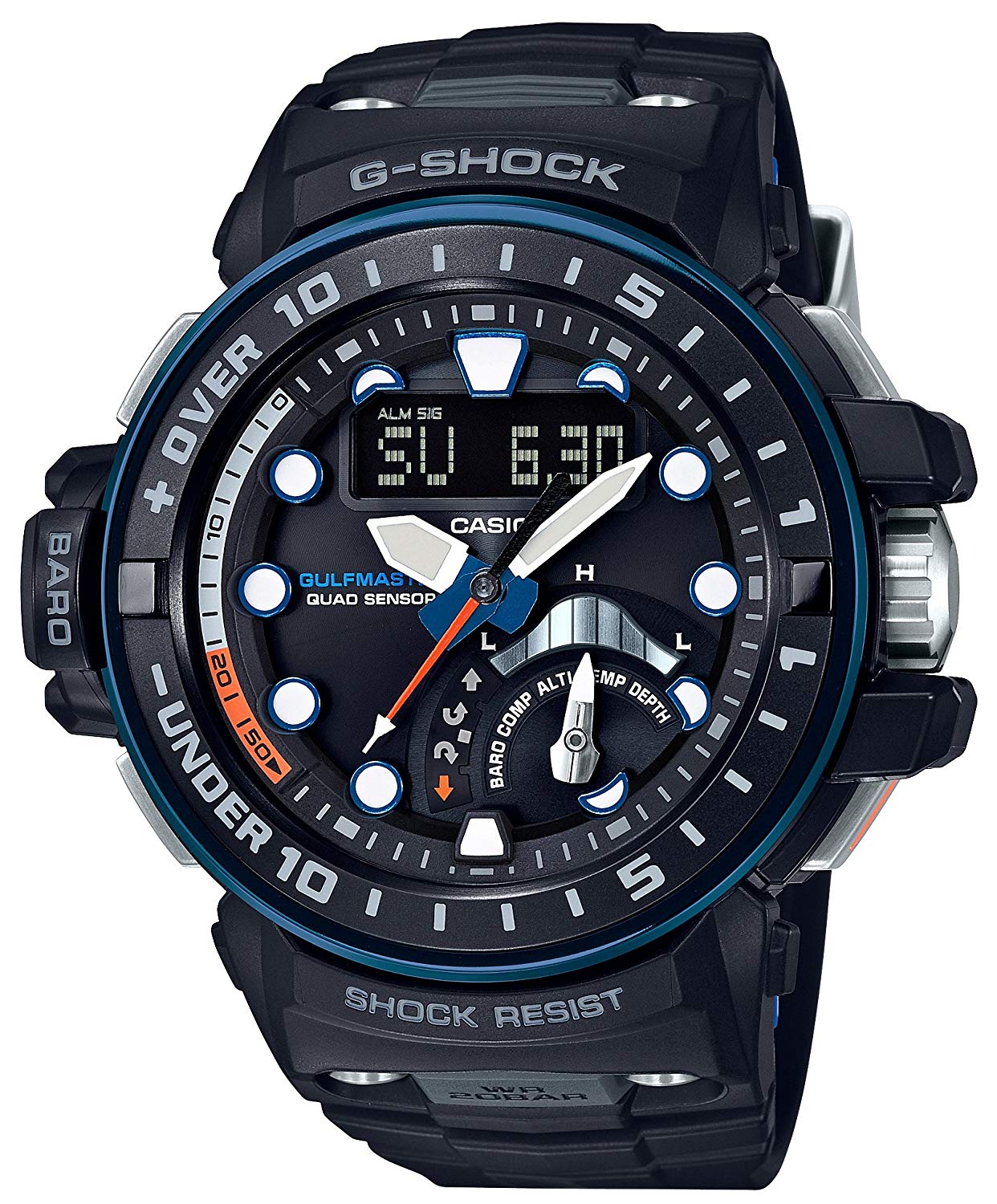 CASIO G-SHOCK GULFMASTER Radio Solar GWN-Q1000A-1AJF Men's Black -  Discovery Japan Mall