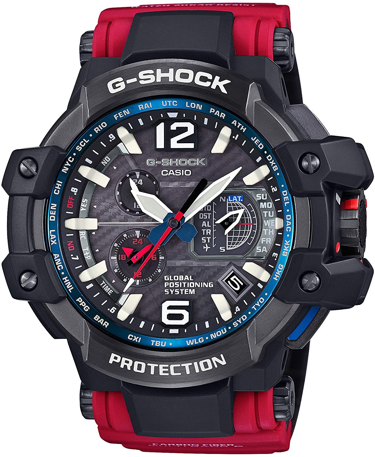 CASIO G SHOCK Gravity Master GPS Hybrid Radio Solar GPW 1000RD 4AJF Red Discovery Japan Mall