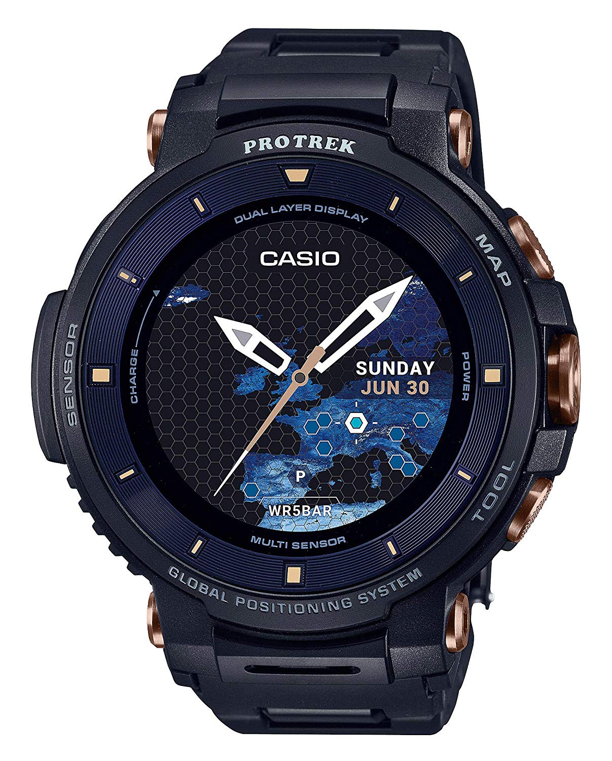 Casio Watch Smart Outdoor Watch Pro Trek Smart Gps Equipped Wsd F30sc Bk Men 39 S Black Discovery Japan Mall Shopping Japanese Products From Japan
