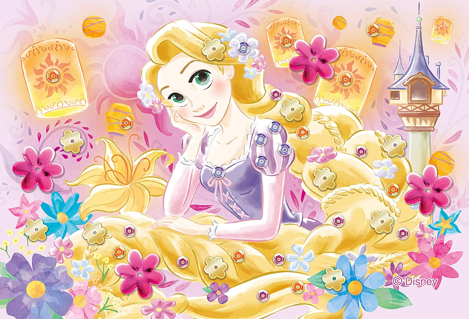 70Pieces Puzzle Disney Rapunzel/Magical Lantern (Puzzle