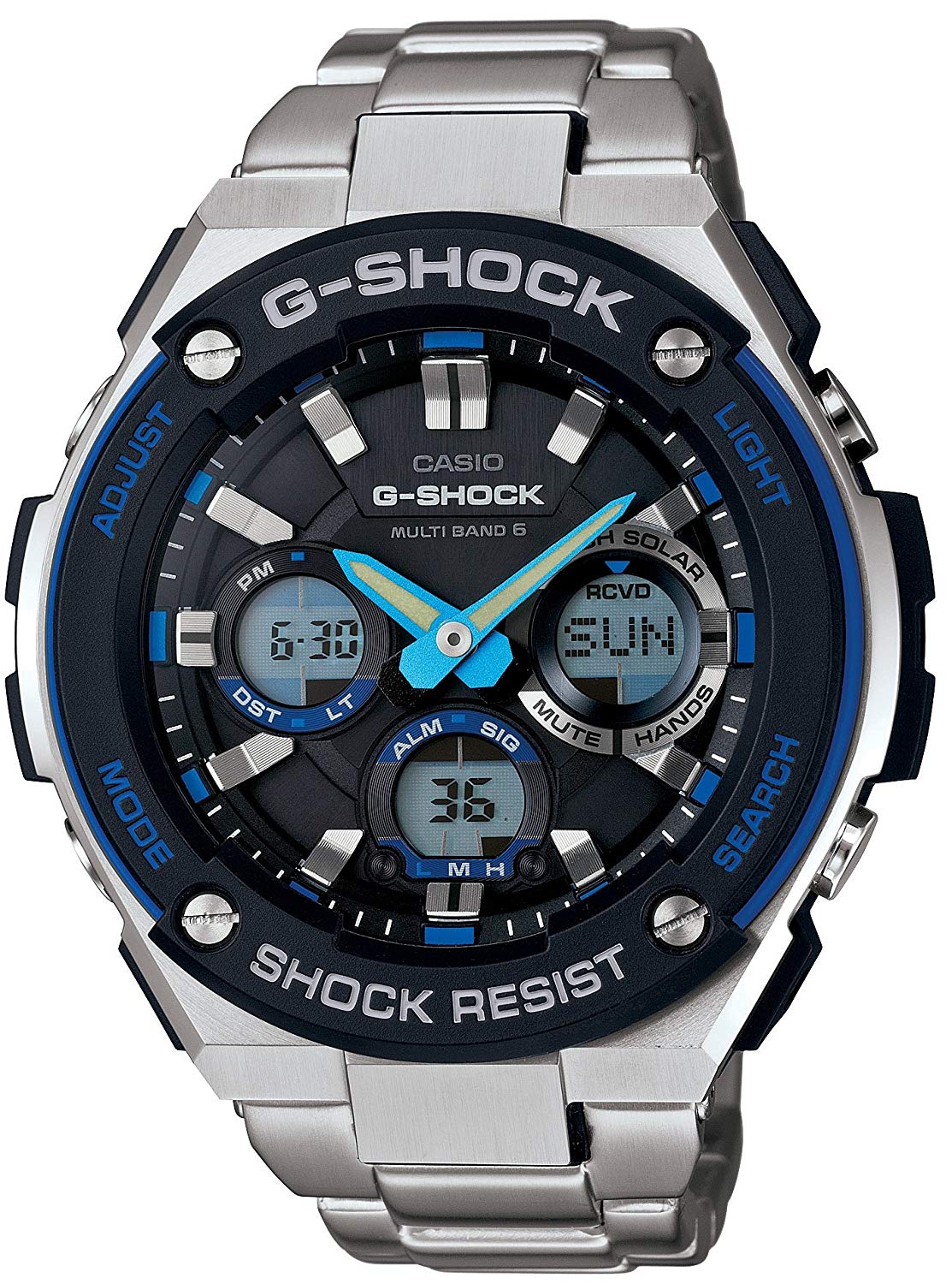 Casio G Shock G Steel Radio Solar Gst W100d 1a2jf Silver Discovery Japan Mall Shopping Japanese Products From Japan