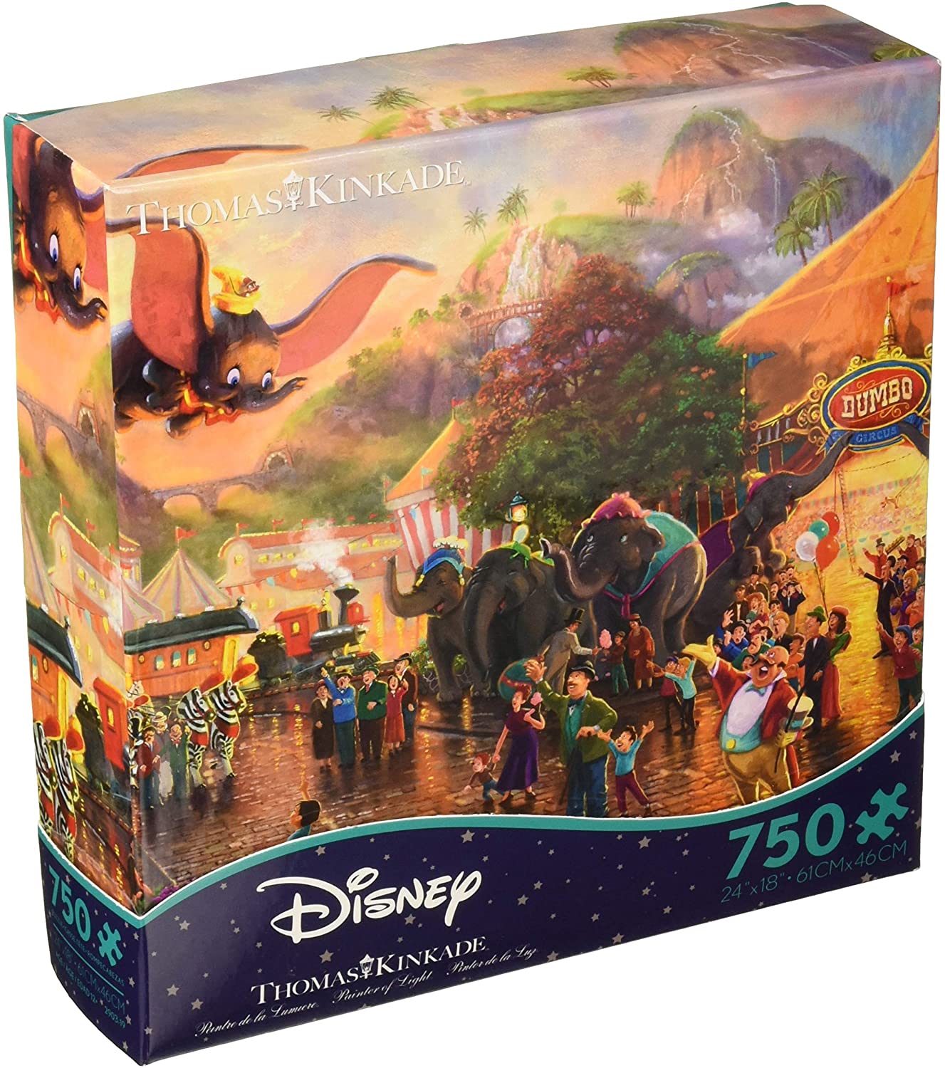 Disney Dumbo Thomas Kinkade Ceaco 750 Piece Jigsaw Puzzle USA