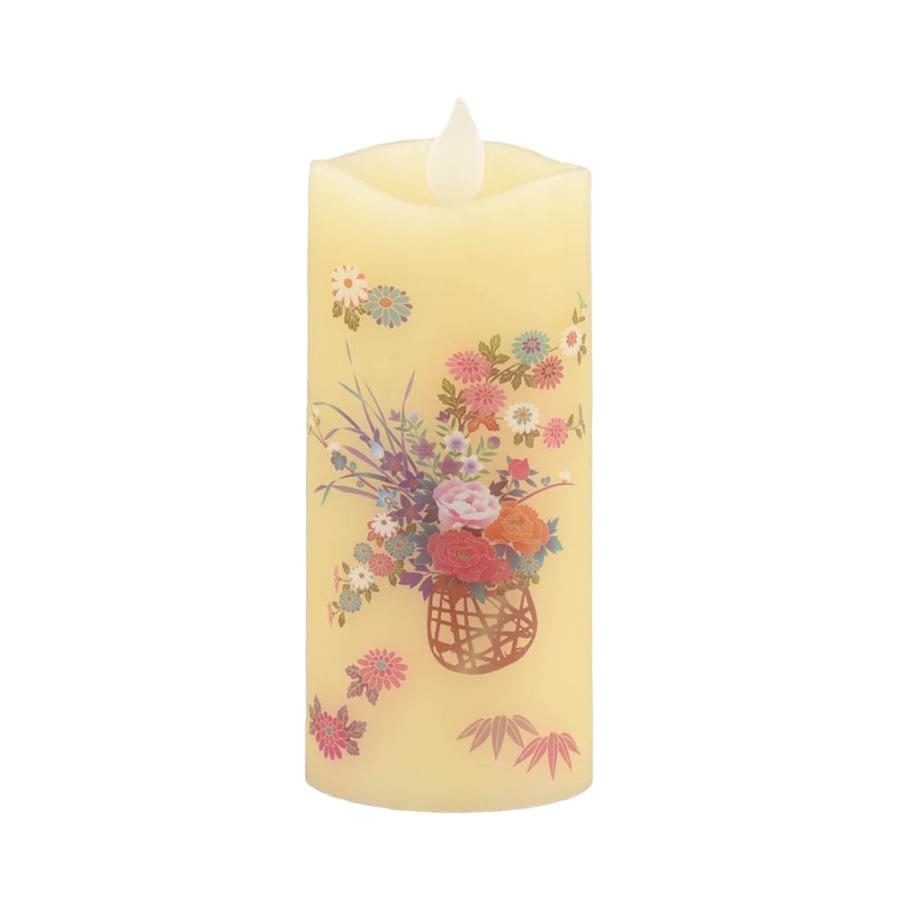 LED Candle Irohaakari Flower Basket