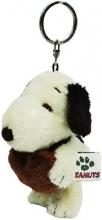 Nakajima Corporation Snoopy Moco Brown Petite Fluffy Mascot Mocha Heart 174222-22