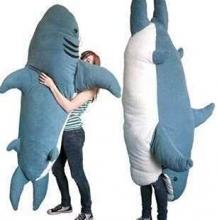 Pop Giant Shark Plush Sleeping Bag Shark Tatami Sofa Bed Shark Sleeping Bag Adult Plush Megalodon Pillow 2m