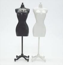 (Outlet product) Doll size mannequin torso dress form for dolls White and black 1 piece each (Unbranded product) B1W1