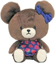 Nakajima Corporation Bear’s School Fluffy Strawberry Plush 174505-22