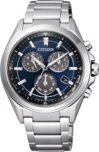 Citizen ATTESA Eco Drive Radio Clock Direct Flight Arabic Numeric Model CB1120-50B Men's Silver