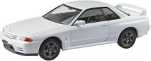 Aoshima Bunka Kyozai Co., Ltd. (AOSHIMA) 1/32 Rakupla Snap Kit No.14-CW Nissan R32 Skyline GT-R Crystal White Pre-Colored Plastic Model (Automobile)