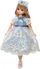 Takara Tomy Licca-chan Doll LD-09 Classical Blue Ribbon Dress-up Pretend Play Toy Ages 3 and up