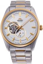 ORIENT contemporary semi skeleton small second mechanical (with hand winding) black RN-AR0001B Men's