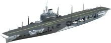 Aoshima Bunka Kyozai 1/700 Waterline Series No.718 British Aircraft Carrier Illustrious Plastic Model (Ship)