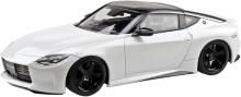 Aoshima Bunka Kyozai Co., Ltd. (AOSHIMA) 1/32 Rakupla Snap Kit No. 17CU-PW Nissan RZ34 Fairlady Z Custom Wheels Prism White Pre-Colored Plastic Model (Automobile)