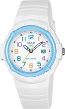 Reloj Casio Collection LX-800H-7A2JF para mujer, materiales ecológicos, blanco y azul