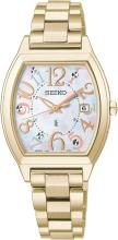 SEIKO LUKIA Watch Happy Collection Ivory (Made With Liberty Fabric Limited Edition) SSQW104 Women's Gold