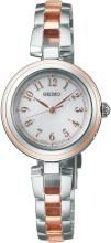 SEIKO Watch Seiko Selection S Series Ladies Solar Radio Bracelet SWFH148 Women's Silver & Pink Gold